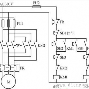 PLC电机正反转电路原理图解